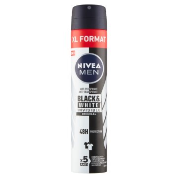 Nivea Men Black & White Invisible Original Spray antiperspirant v spreju, 200 ml