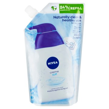 Nivea Creme Soft Kremno polnilo za tekoče milo, 500 ml