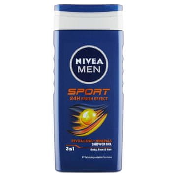 Nivea Gel za prhanje Men Sport, 250 ml