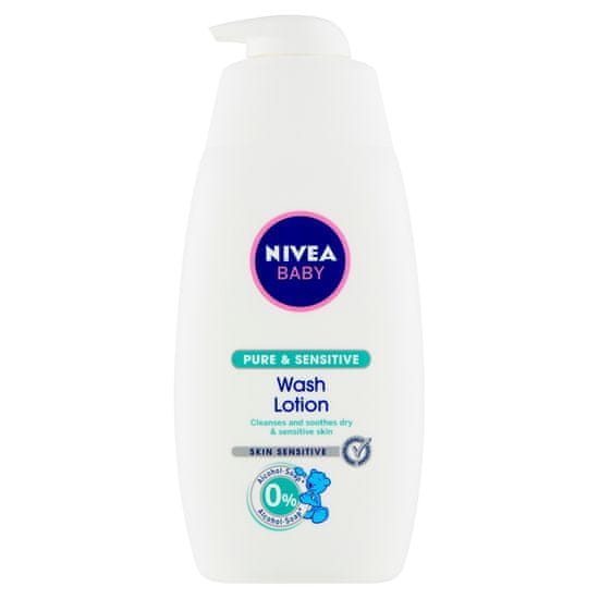 Nivea Baby Pure & Sensitive gel za umivanje obraza in telesa, 500 ml