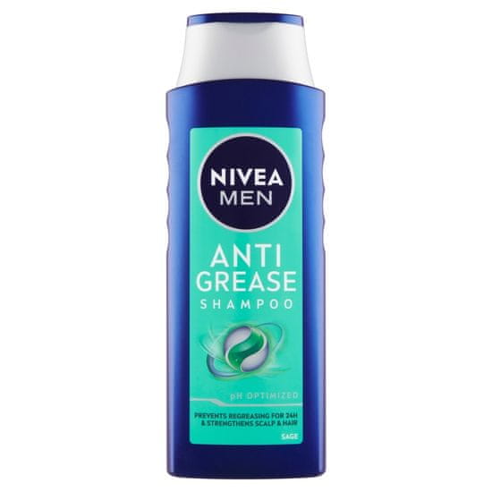 Nivea Men Šampon za mastne lase z žajbljem, 400 ml
