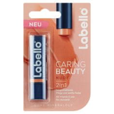 Labello Caring Beauty Nude barvni balzam za ustnice, 4,8 g