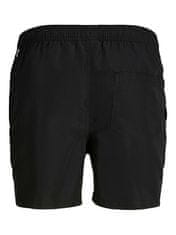 Jack&Jones Moške kopalne kratke hlače JPSTFIJI Regular Fit 12225961 Black (Velikost S)