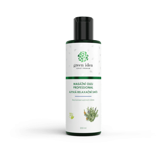 GREEN IDEA Alpska sprostitvena mešanica Masno olje 200 ml
