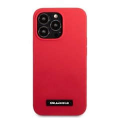 Karl Lagerfeld iphone 13 pro / 13 6,1" trdi ovitek rdeč/red silikonska ploščica