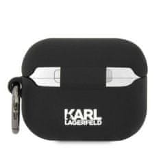 Karl Lagerfeld airpods pro cover črn/black silikonski karl & choupette
