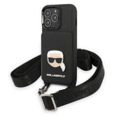 Karl Lagerfeld iphone 13 pro max 6,7" hardcase saffiano metal karl head
