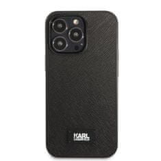 Karl Lagerfeld iphone 13 pro / 13 6,1" trdi ovitek črn/black saffiano plaque