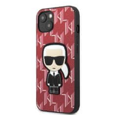 Karl Lagerfeld iphone 13 mini 5.4" trdi ovitek rdeča/rdeča monogramska ikona