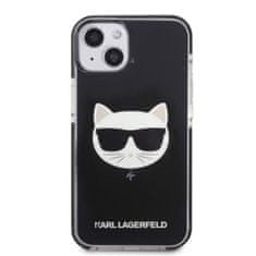 Karl Lagerfeld iphone 13 6,1" trdi ovitek črni/črni choupette head