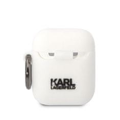 Karl Lagerfeld airpods 1/2 cover bel/white silikon choupette head 3d