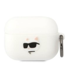 Karl Lagerfeld airpods pro cover bel/white silikon choupette head 3d