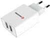 omrežni adapter Smart Ic 2X Usb 2.1A Power + Data Cable Usb/Micro Usb 1.2 M White