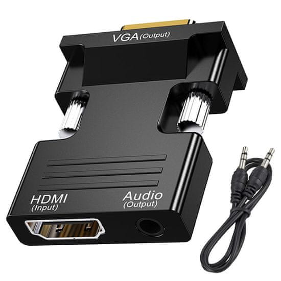 Verkgroup Adapter pretvornik zvoka iz hdmi v vga d-sub