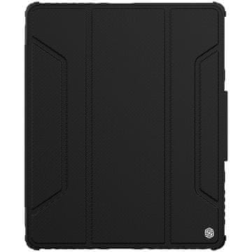 Nillkin usnjeni ovitek bumper pro armoured smart cover s pokrovom za kamero in stojalom ipad pro 12,9'' 2021 / 2020 black