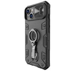 Nillkin camshield armor pro case iphone 14 oklepni ovitek s stojalom črn