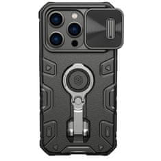 Nillkin camshield armor pro case iphone 14 pro oklepni ovitek s stojalom črn