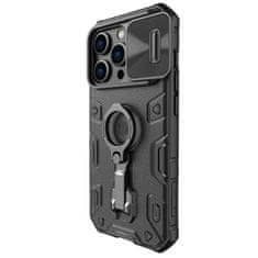 Nillkin camshield armor pro case iphone 14 pro oklepni ovitek s stojalom črn