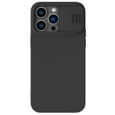 Nillkin camshield magnetni silikonski ovitek iphone 14 pro max magnetni magsafe etui s pokrovom za kamero črn