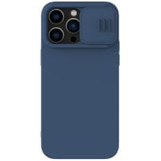 Nillkin camshield magnetni silikonski ovitek iphone 14 pro magnetni magsafe ovitek s pokrovom za kamero modri