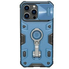 Nillkin camshield armor pro ovitek iphone 14 pro max oklepno ohišje s pokrovom za kamero obročno stojalo modro