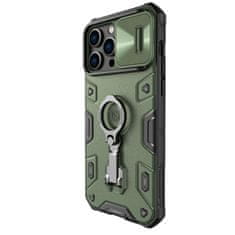 Nillkin camshield armor pro magnetni ovitek za iphone 14 pro max magnetni magsafe ovitek s pokrovom za kamero temno zelen