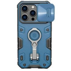 Nillkin camshield armor pro ovitek iphone 14 pro oklepno ohišje s pokrovom za kamero obročno stojalo modro