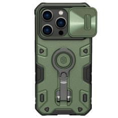 Nillkin camshield armor pro magnetni ovitek iphone 14 pro magnetni ovitek magsafe s pokrovom za kamero temno zelen