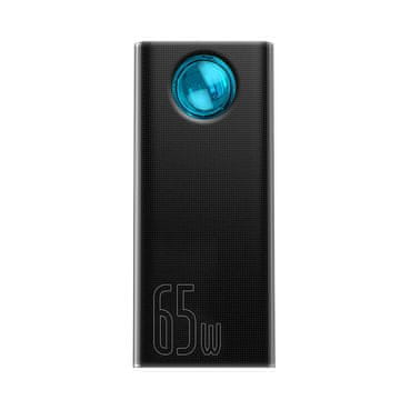 BASEUS powerbank amblight, 30000mah, qc 3.0, pd, 3a, 65w (črn)