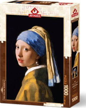 Art puzzle Puzzle Dekle z biserom 1000 kosov