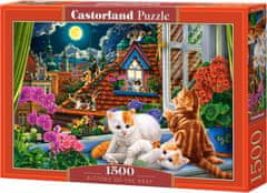 Castorland Puzzle Mačke na strehi 1500 kosov