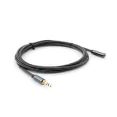 MG avdio kabel 3.5mm mini jack F/M 5m, črna