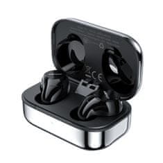 AceFast igralne brezžične slušalke za v ušesa tws bluetooth 5.2, cvc 8.0, aptx, sbc, aac, 65ms zakasnitev vodoodporne ipx4 srebrne (t7 silver)