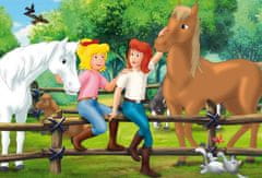 Schmidt Puzzle Bibi in Tina 4v1 v pločevinasti škatli (100, 100, 150, 150 kosov)