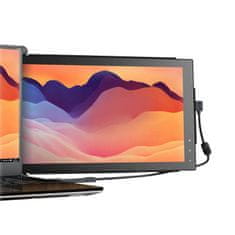 slomart prenosni monitor za prenosni računalnik mobile pixels trio max metalic black 14,1"