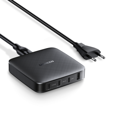 Ugreen cd226 omrežni polnilec, usb qc3.0, 3x usb-c, 100 W, pd (črn)