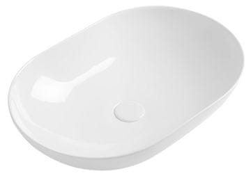 SAPHO Elegantno Keramično Umyvadlo za Desko Balisong 60x40 cm, Bela