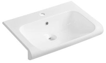 KERASAN INKA Bela Keramična Polozapustna Umyvalnik 60x40cm