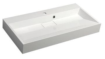 SAPHO Elegantni Liti Marmor Umivalnik AMUR 90x46 cm - Bela