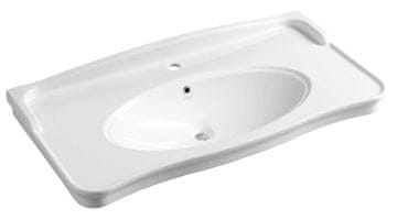 Creavit Retro Stensko Keramično Umivalnik 100 cm, Bela