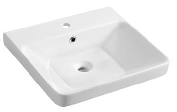 SAPHO THALIE 50 Keramični Umivalnik 50x46 cm Beli - Klasična Eleganca in Praktičnost