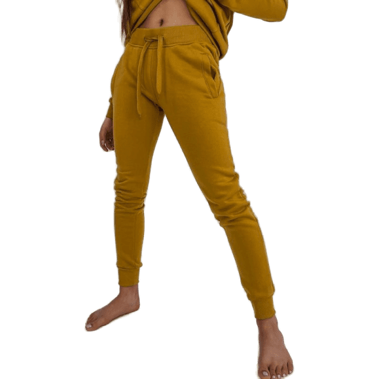 Dstreet Ženske športne hlače FITS rjave barve uy0552