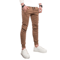 OMBRE Moške hlače MAYSON rjave barve MDN14271 S