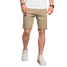 OMBRE Moške kratke hlače DANIEL sive barve MDN19532 S