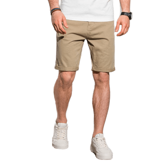 OMBRE Moške kratke hlače DANIEL sive barve MDN19532