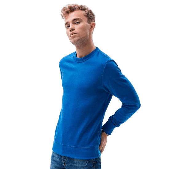 OMBRE Moška gladka majica OMIA modra MDN119807