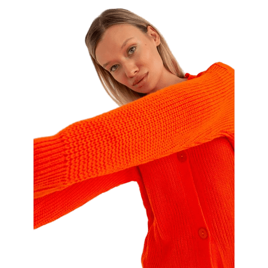 RUE PARIS Ženski oversize pulover RUE PARIS oranžna LC-SW-0321.06X_389798