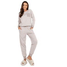 BERRAK Ženska pižama s hlačami PAMELLA svetlo bež BR-PI-9114_391288 XL