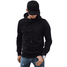 Dstreet Moški pulover s kapuco NATE črn bx5429 M