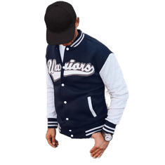 Dstreet Moški pulover WARIRORS temno modra bx5433 XL